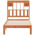Sofá con estantería sin colchón madera maciza marrón 90x200