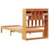 Sofá con estantería sin colchón madera maciza marrón 90x200