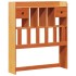 Sofá con estantería sin colchón madera maciza marrón 90x200