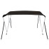 Toldo bimini de 3 arcos negro 183x140x137