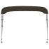 Toldo bimini de 3 arcos negro 183x140x137