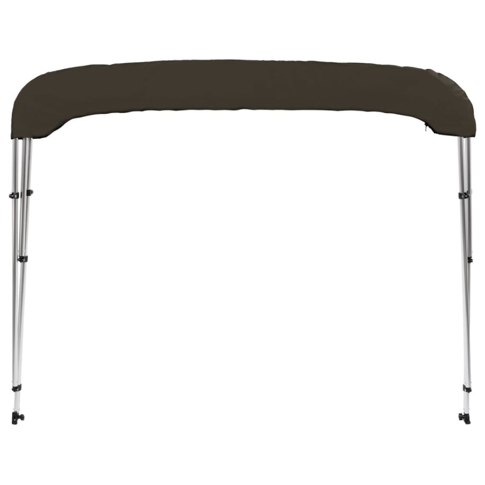 Toldo bimini de 3 arcos negro 183x140x137