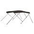 Toldo bimini de 3 arcos negro 183x140x137
