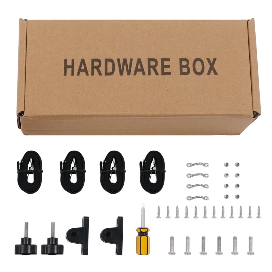 Toldo bimini de 3 arcos negro 183x140x137