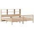 Cama con estantería sin colchón madera maciza de pino