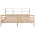 Cama con estantería sin colchón madera maciza de pino