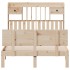 Cama con estantería sin colchón madera maciza de pino