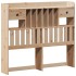 Cama con estantería sin colchón madera maciza de pino