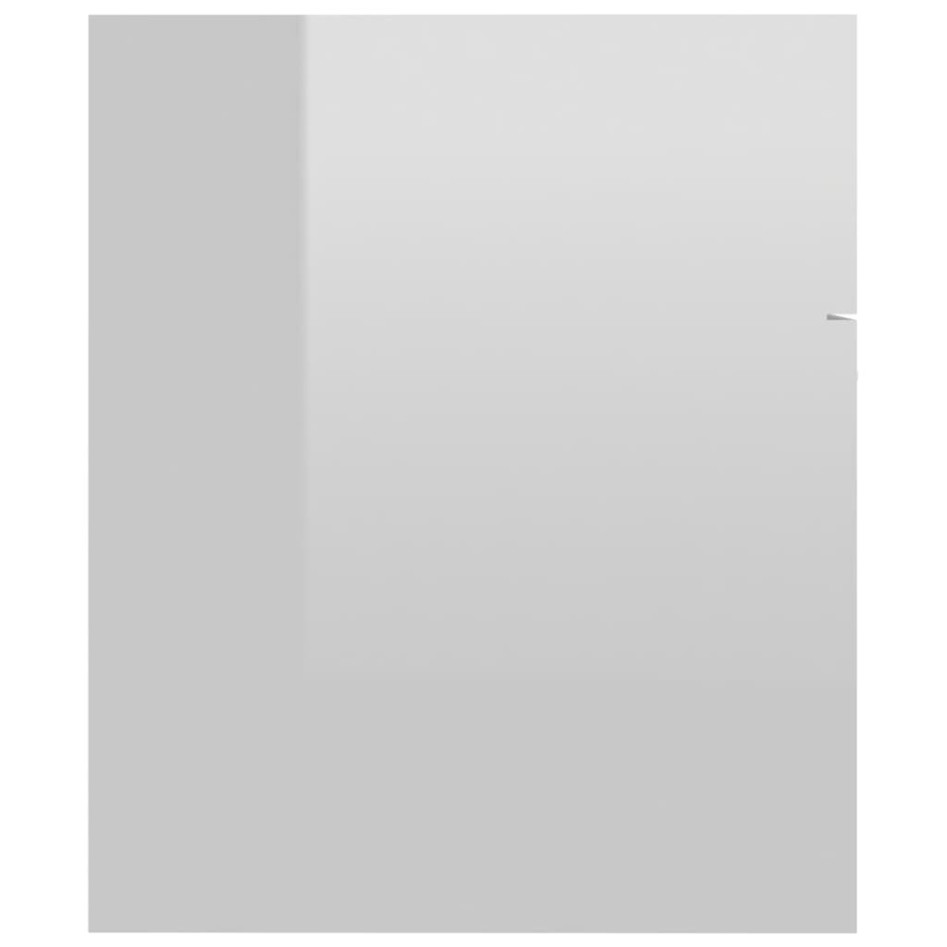 Juego de muebles de baño madera de ingeniería blanco