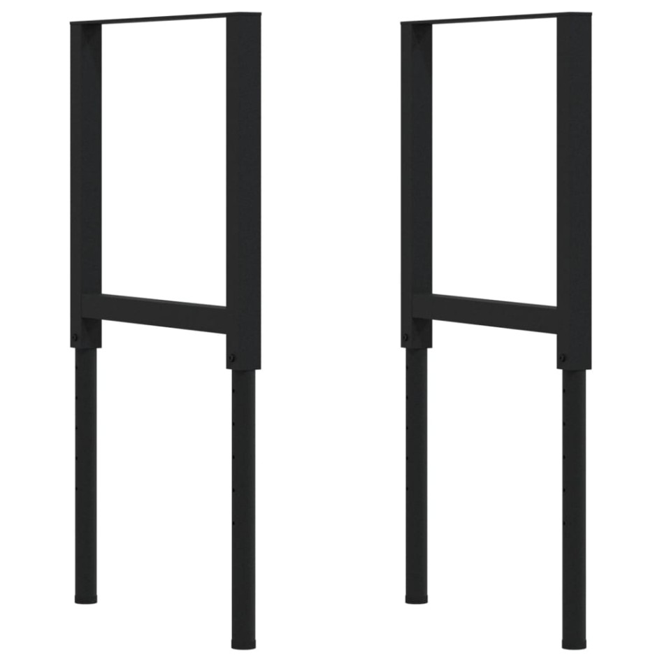 Banco de trabajo rectangular madera maciza 100x60x(71,5-98)