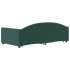 Sofá cama nido con cajones terciopelo verde oscuro 90x200