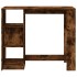 Mesa alta con estante roble ahumado 124x46x103,5