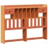 Cama sin colchón madera maciza de pino marrón cera 140x190