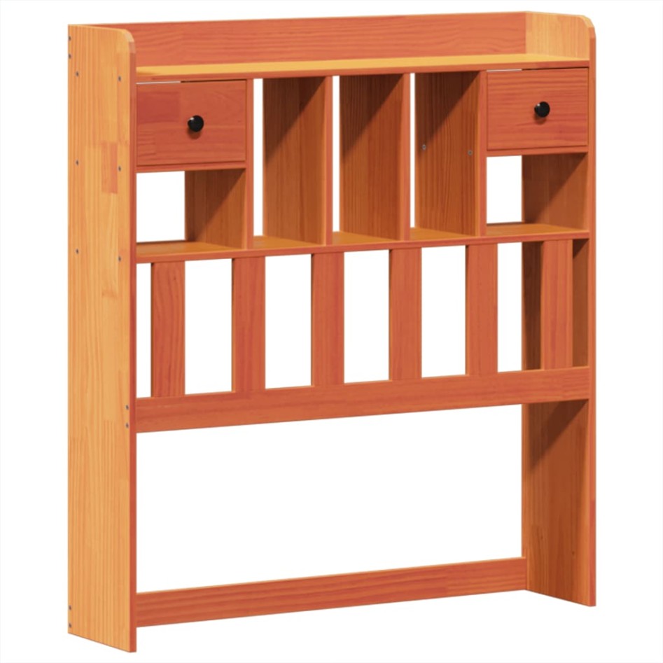 Estructura de cama sin colchón madera maciza marrón 75x190