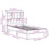 Estructura de cama sin colchón madera maciza marrón 75x190