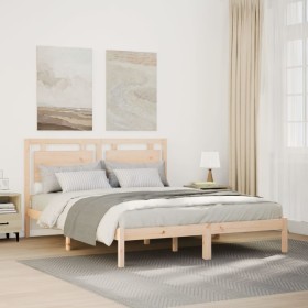 Cama extralarga sin colchón madera maciza 160x210