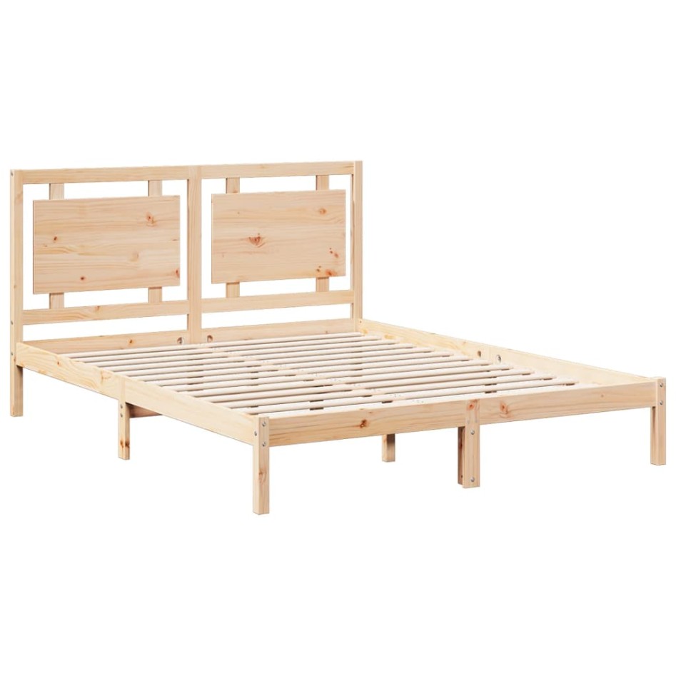 Cama extralarga sin colchón madera maciza 160x210