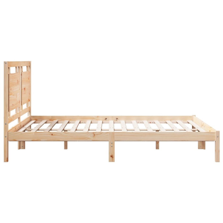 Cama extralarga sin colchón madera maciza 160x210
