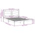 Cama extralarga sin colchón madera maciza blanca 160x220