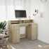 Escritorio con LED madera ingeniería roble Sonoma 120x55x91