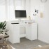 Escritorio con luz LED madera ingeniería blanco 120x55x91