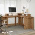 Escritorio con luz LED madera ingeniería artisian 152x152x91