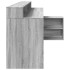 Escritorio con LED madera ingeniería gris sonoma 200x104x91