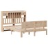 Cama con estantería sin colchón madera maciza de pino