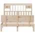 Cama con estantería sin colchón madera maciza de pino