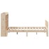 Cama con estantería sin colchón madera maciza de pino