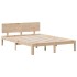 Cama con estantería sin colchón madera maciza de pino
