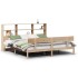 Cama con estantería sin colchón madera maciza de pino