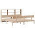 Cama con estantería sin colchón madera maciza de pino