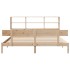 Cama con estantería sin colchón madera maciza de pino