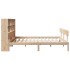 Cama con estantería sin colchón madera maciza de pino