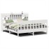 Cama sin colchón madera maciza de pino blanca 180x200