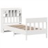 Estructura cama sin colchón madera maciza pino blanca
