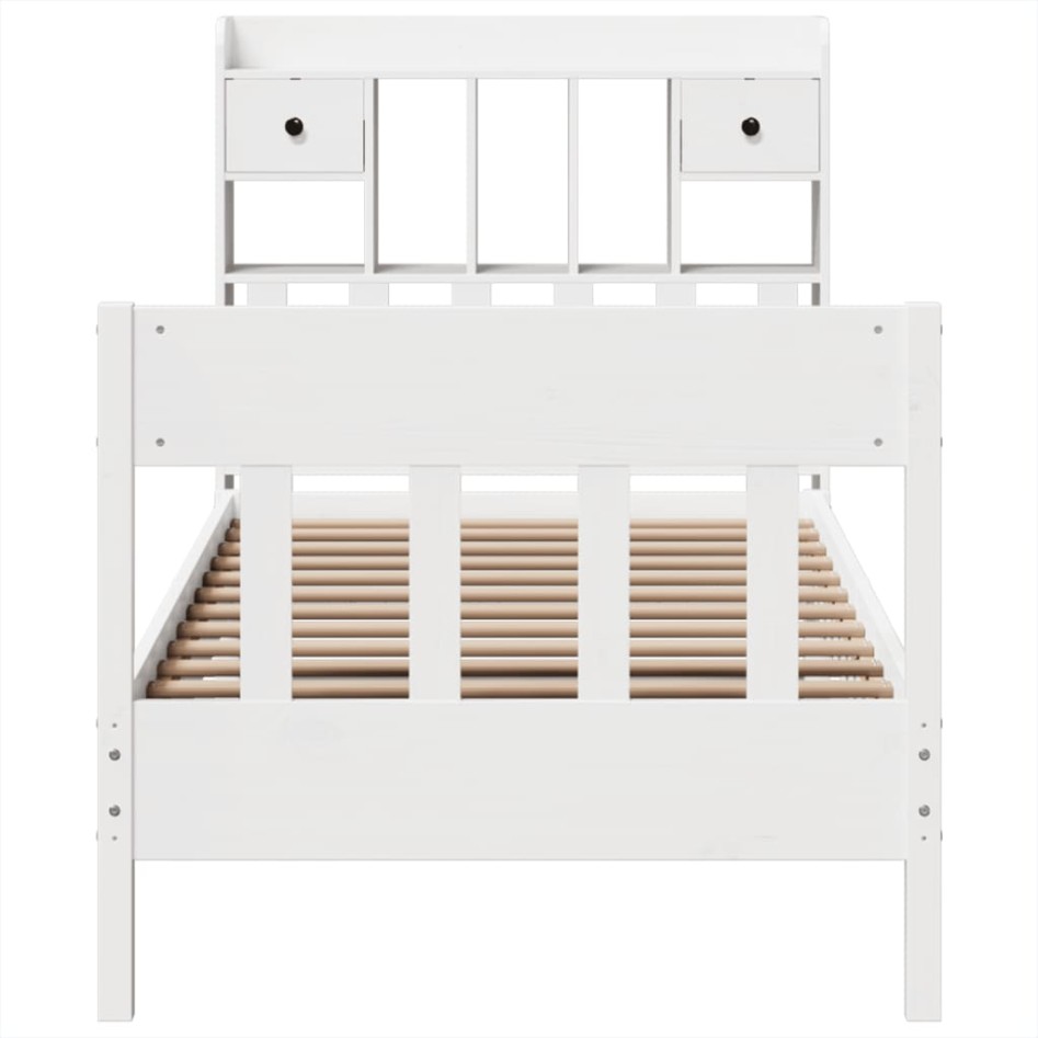 Estructura cama sin colchón madera maciza pino blanca