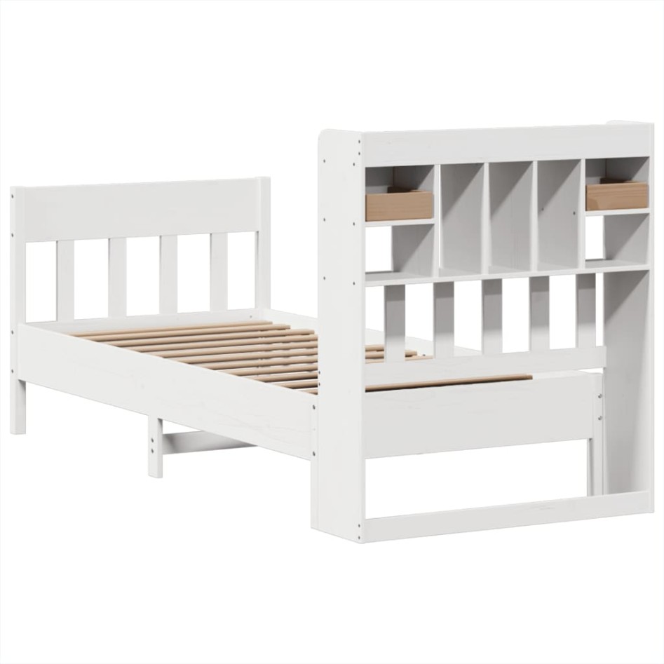 Estructura cama sin colchón madera maciza pino blanca