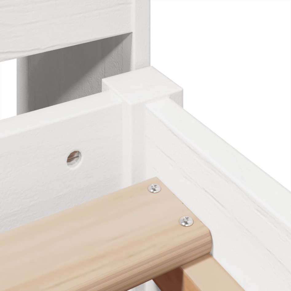 Estructura cama sin colchón madera maciza pino blanca