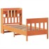 Estructura de cama sin colchón madera de pino marrón 90x200