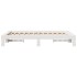 Estructura de cama sin colchón madera maciza blanca 120x190