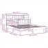 Cama sin colchón madera maciza de pino marrón cera 180x200