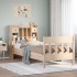 Estructura de cama sin colchón madera maciza pino 75x190