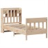 Estructura de cama sin colchón madera maciza pino 75x190