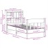 Estructura de cama sin colchón madera maciza pino 75x190