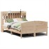 Cama con estantería sin colchón madera maciza de pino