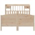 Cama con estantería sin colchón madera maciza de pino