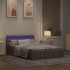 Cama canapé hidráulica almacenaje sin colchón taupe 120x200