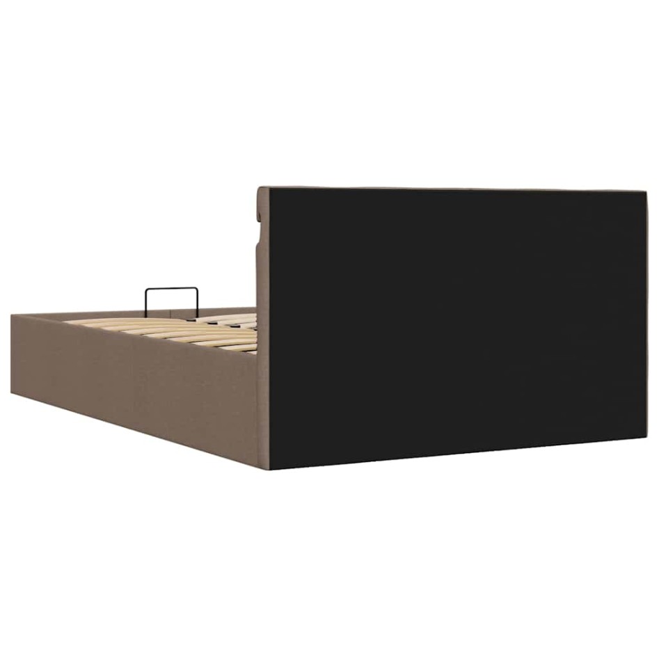 Cama canapé hidráulica almacenaje sin colchón taupe 120x200